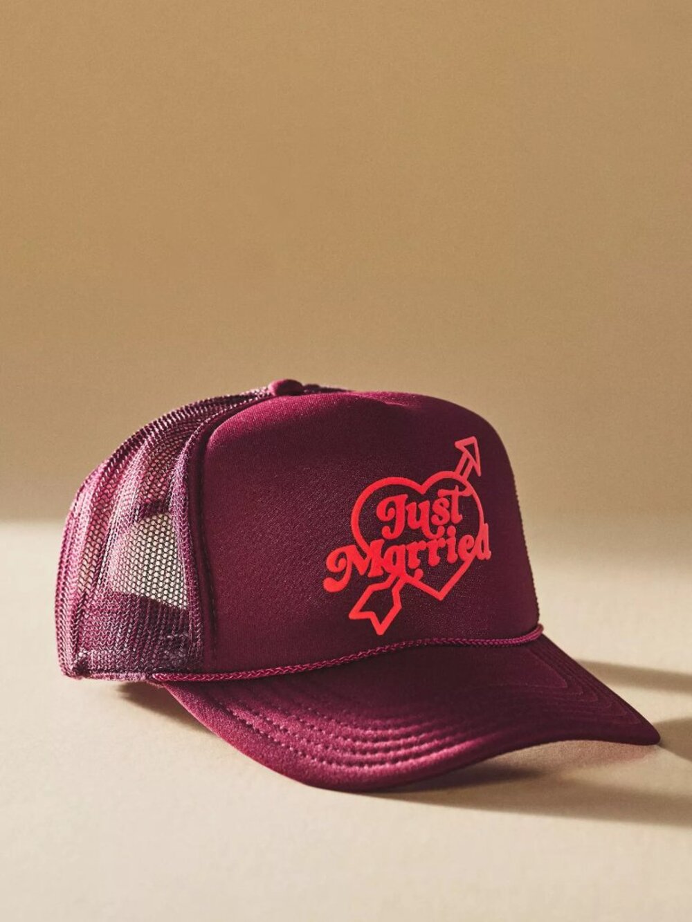 Ascot + Hart Just Married Trucker Hat